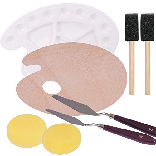 Acrylic Paint Kit, 51 Piece Professional Painting Supplies Set, Includes Wood Table Easel, Painting Brushes, Acrylic Paints, Palette and Acrylic Painting Pad,Acrylic Paint Set for Artists, Students - Thumbnail 4