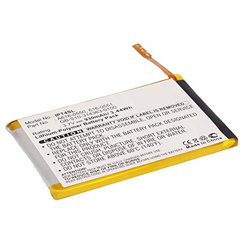 Ipod Touch subtel Batería Premium Compatible con Apple iPod Touch 4 Gen. - A1367 (930mAh) 616-0550,616-0551,GB-S10-314363-0100,616-0552...