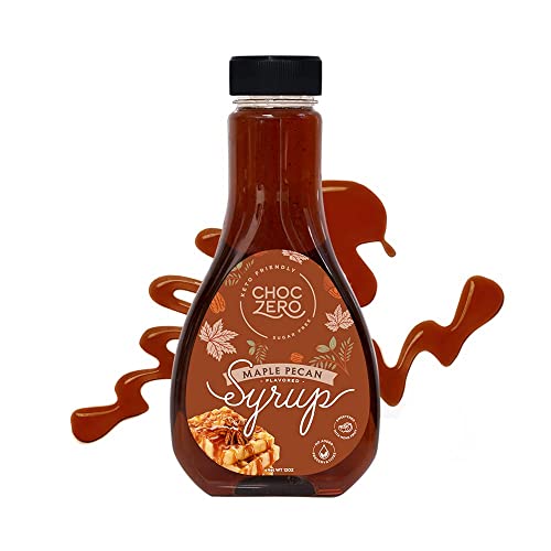 image for ChocZero's Maple Pecan Keto Syrup - Sugar Free Pancake Syrups - Dark A