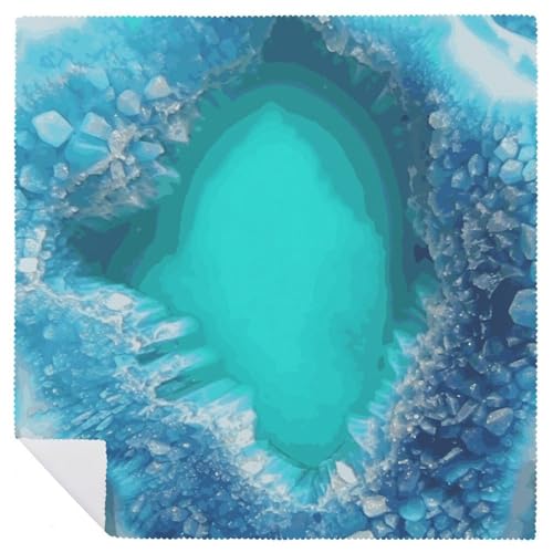 Servilletas de Tela Cuadrada 18x18 Pulgadas Azul Turquesa 4 Piezas miniatura 6