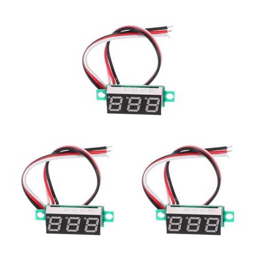 OSALADI 3stücke Amperemeter DC4-30V 0-10A aktuelle Anzeigetafel Meter LED-Digital-Amperemeter-Board-Modul Mini Plattentisch