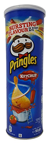 Image of Pringles Chips - Ketchup, 165g Tin