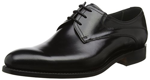Barker Homme Wickham Derbys, Noir Poli Noir, 45