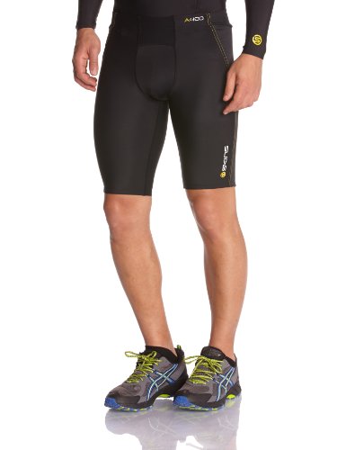 SKINS A400 Half Tights Cuissard de Compression Homme Noir FR : S (Taille Fabricant : S)
