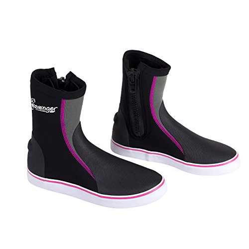 Seavenger Atlantis 3mm Neoprene Dive Booties (Men's 6 / Women's 7, Pink)