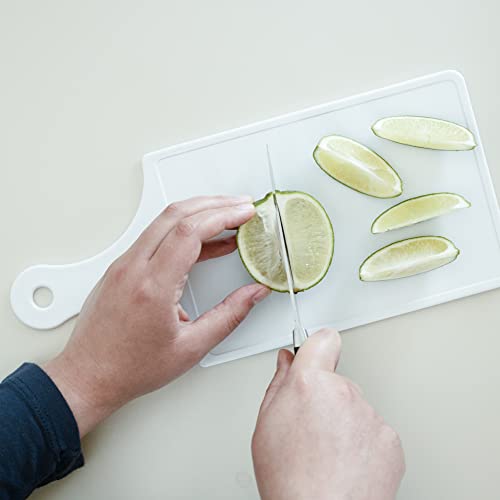 Tabla de cortar rectangular de plástico Chef Craft blanca miniatura 3