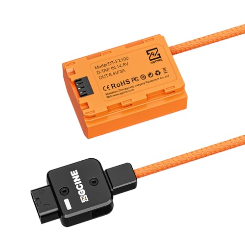 Adaptador D-Tap a NP-FZ100 HUIOP acoplador de corriente continua con cable trenzado para Sony A7 IV