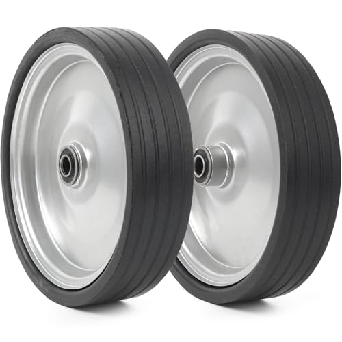 AR-PRO (2-Pack) 10'x2.2' Flat Free Solid Rubber Replacement Tires – 10 Inch Solid Wheels for Hand...