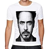 MEIBU Robert Downey Jr T Shirt for Men Size L