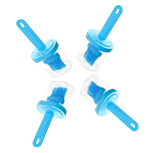 BRIGHTFUFU 4Pcs Reusable Oil Brush Convenient Basting Brush for Cooking Baking and Bbq Lightweight Easy to Hold for Camping and Picnics