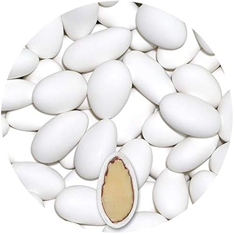 EinsSein 0,5kg Taufmandeln Gracile midi weiss matt Mandeln Hochzeit Zuckermandeln Bonboniere Confetti Badem sekeri Gastgeschenk Zucker Mandeln Taufmandeln Cover