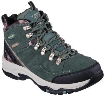 Skechers Womens Relaxed Fit Trego - Lush Mountain Boots Sage Leather Textile