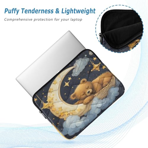 Funda para portátil 13-14 pulgadas impermeable con diseño oso miniatura 5