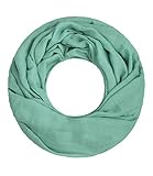 Einfarbiger Damen Loop Schal mit hohem Baumwollanteil