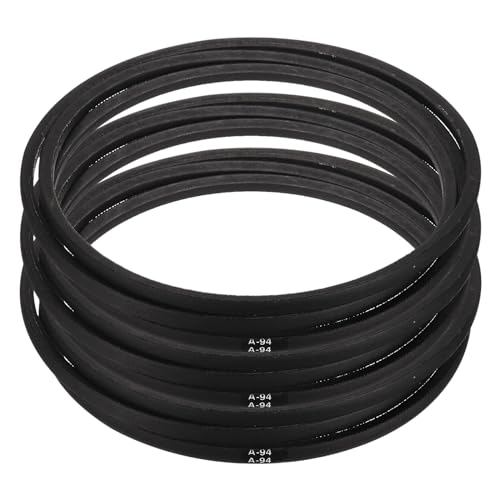 Image of uxcell 3pcs A94 or 4L960 Classic Wrapped Rubber V-Belt, 94 inch(2388mm) Inside Circumference, A Profile V Belt