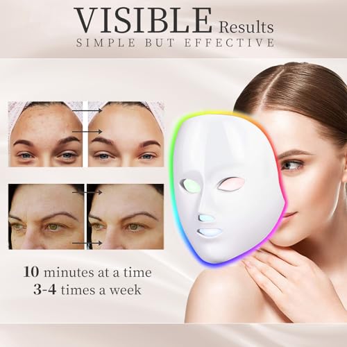 Evfofo A-025 Red Light Therapy For Face, Led Face Mask Light Therapy thumb #3