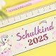 BOFUNX Lesehilfe Kinder 1 Klasse Lesehilfe Schulkind 2025 Personalisiert Holz Lesezeichen Leselineal + Bleistift zur Einschulung Kinder Schulanfang Geschenkidee Schultüten Füllung