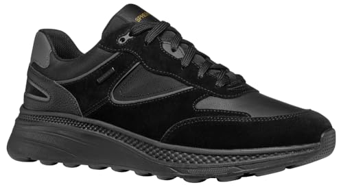 Basket Homme Geox U Spherica Actif X1 en maille respirante noire
