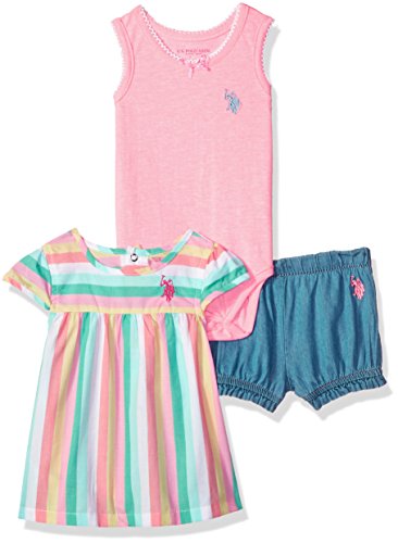 U.S. Polo Assn. baby-girls Knit Top, Bodysuit and Short Set U.S. Polo Assn. baby-girls Knit Top, Bodysuit and Short Set
