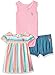 U.S. Polo Assn. Baby Girls Knit Top, Bodysuit Short Set