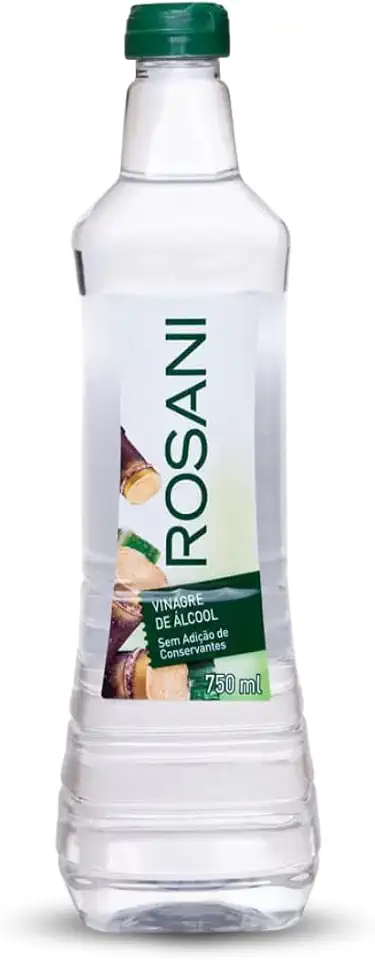 Vinagre De Álcool Rosani 750Ml, Vinagre Natural De Cana-De-Açúcar, Incolor, Sabor Neutro E Equilibrado, Ideal Para Carnes, Saladas E Sobremesas, Sem Conservantes, Excelência Em Vinagres Naturais, Prod