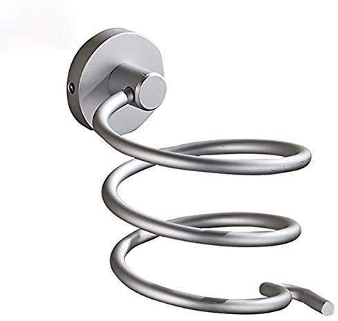 BAIDAIMODENG Hairdryer Shelf Space Aluminum Bathroom Shelving Bathroom Toilet Hair Dryer Holder Wall-mounted Housing