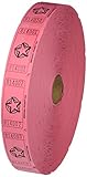 Pink Single Roll Raffle Tickets W/Star