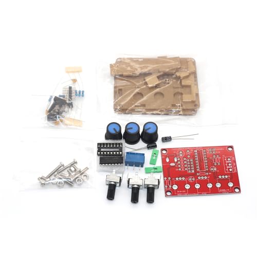 Image of Mustpoint XR2206 Function Signal Generator DIY Kit Sine Output 1HZ-1MHZ with Acrylic Case by DIY