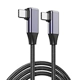 YAMCOWL USB Type-Cケーブル 90°曲がりタイプ【PD100W急速充電】根元強化 断線防止 ナイロン編み込みボディ 高速データ転送 USB Type-C対応 iPhone17/16/15シリーズ Galaxy/iPad/MacBook/Air iPad Pro 及びその他Type-Cデバイス（0.5m）