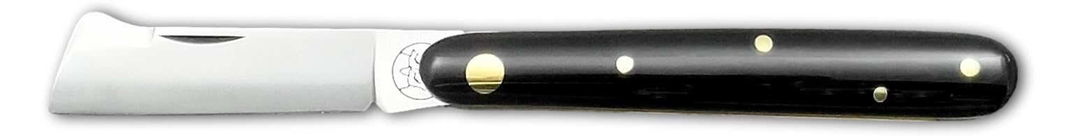 DUE BUOI 200AP Coltello da Innesto Professionale Alberi da Frutto e Giardinaggio Lama in Acciaio ad Alto tenore di Carbonio