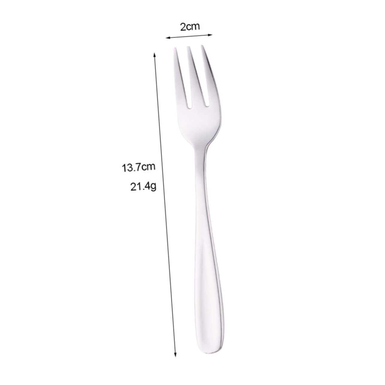 GRIRIW Stainless Steel Dessert Forks Set Pieces Easy to Clean for Fruit Cake and Appetizers