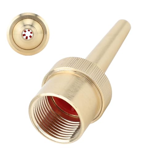 Brass Adjustable Direct Fountain Nozzle with Wide Spraying Range for Pond Garden, Brass Material for Square Park Sprinkler (G1.5in 15.3CM)