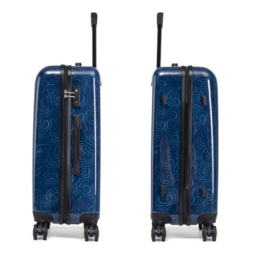 Image of InUSA Owl Print 24-Inch Hardside Spinner Luggage Lightweight & TSA Lock