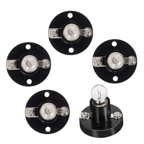 GARVALON 5 Piezas Porta Bombillas Tornillo para Experimentos Eléctricos Educativos con Bombillas para Secundaria y Primaria