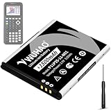 WUHAO TI-84 Plus CE Battery Replacement 1500mAh for Texas Instruments TI 84 Plus CE/TI-Nspire CX II/Color TI Nspire CX Part No 3.7L12005SPA P11P35-11-N01 Battery 3.7V with Tool