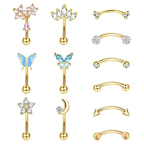 Piercing Sourcil Dochais 12 Pièces Cover