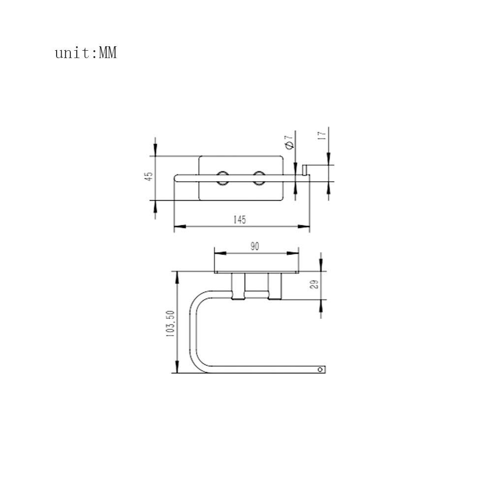 A Parete Supporto di Carta igienica, autoadesiva Supporto di Carta igienica for Bagno Cucina a Parete in Acciaio Inox Servizi igienici Bagno Supporto di Carta