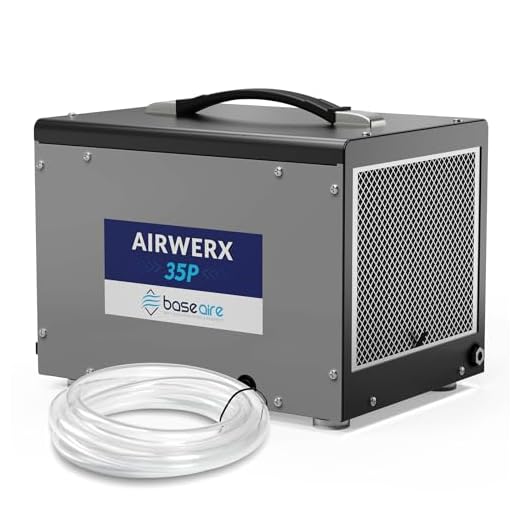 BaseAire Crawl Space/Basement Dehumidifier | 70 Pint Commercial Dehumidifiers with Pump & Hose | Up to 1000 Sq Ft | Compact & Portable | Auto Defrost | Energy Star | GLGR Technology | 5 Years Support