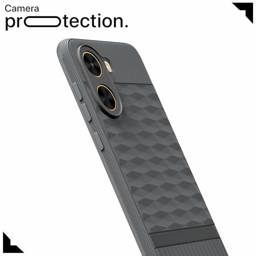 Image of Shockproof Case for Poco C71 4G / Redmi A5 4G | Full Camera Protection | TPU Flexible Back Cover for Poco C71 4G / Redmi A5 4G (Graphite Grey)