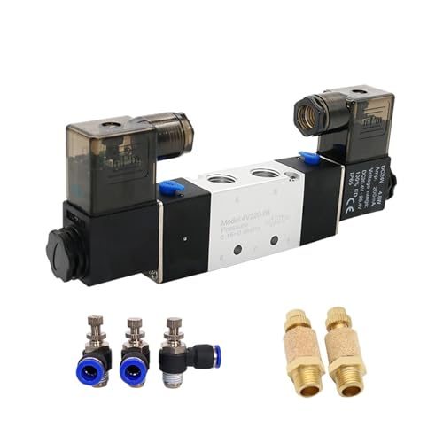 Électrovanne pneumatique 220V pour stabiliser la pression des vérins à double effet 1/4 - 2