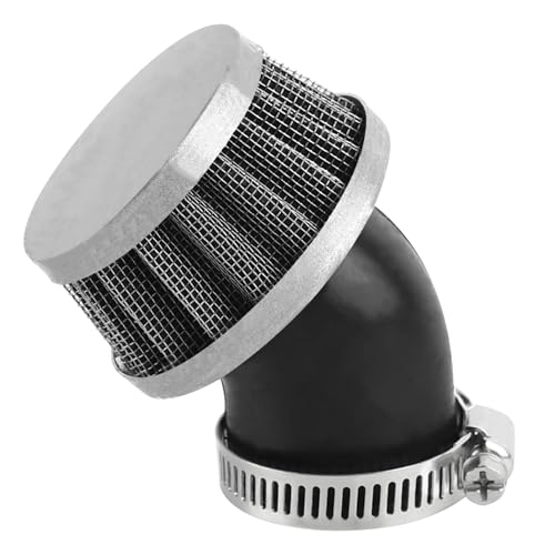 Image of 35mm Air Filter for CRF50 50cc 70cc 90cc 110cc 125cc Dirt Bike Go Kart ATV | 45 Degree Angled, with Clamp-On, Fits NST SunL Kazuma Baja Coolster Taotao Buyang, Bent Rubber Tube Air Cleaner