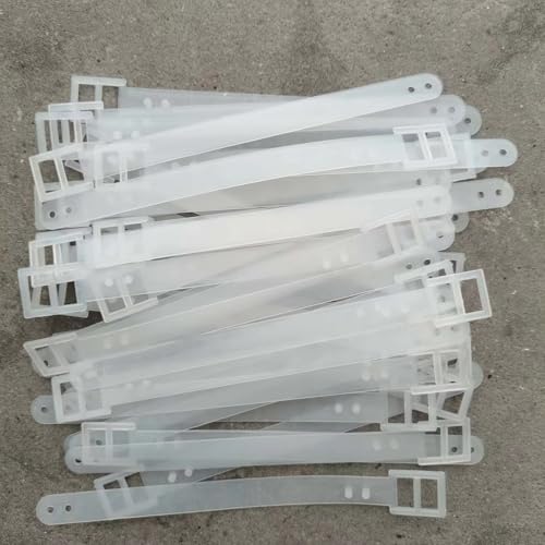 Image of 60 Pack Luggage Tag Straps Luggage Tag Loops Clear Elastic Wire Key Ring Keychain Cable for Luggage Tags Travel Essentials Cruise Essential Suitcases Airplane Flying Baggage Name ID Card