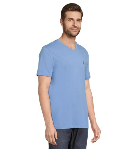 Image of U.S. Polo Assn. Men's Solid V‑Neck T-Shirt