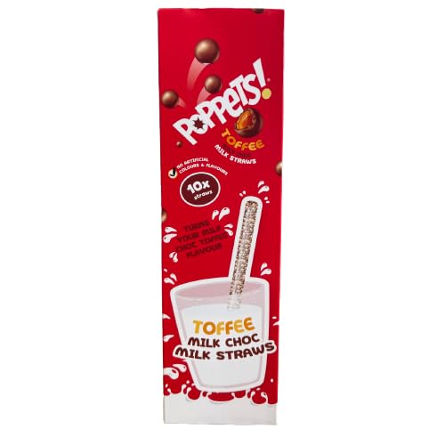 Poppets Toffee Milk Choc Flavours Milk Straws – Irresistible Toffee and Milk Chocolate Fusion for Mess-Free and Fun Milk Moments – Kid-Friendly, Portable, and No Artificial Colors or Flavors – Perfect for Events and Everyday Indulgence! (B0CRH957KK) Amazon Price History, Amazon Price Tracker
