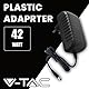 V-TAC Netzteil 12 V 42 W 3,5 A für Kameras, LED-Streifen, Modem, 12 V Plug&Play mit Netzstecker für Bildschirme und elektronische Geräte - Eingang AC 100-240 V 50/60 Hz, Schwarz