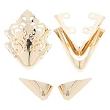 Ciieeo Set da 3 Paia di Protezioni Metalliche per Punte di Tacchi Alti Copertura Anti-Graffio per Scarpe da Donna Accessori Decorativi Eleganti per Protezione e Rifinitura dei Tacchi