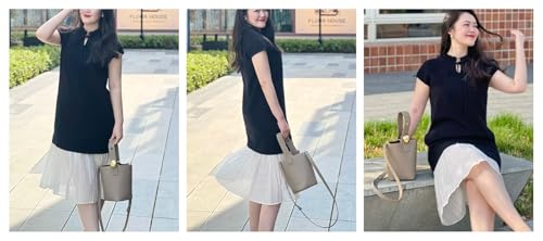 Bucket Bag for Women,Fashion and Hundred Shoulder Bag, Cute Genuine Leather Crossbody bag Hobo Tote Bag.2