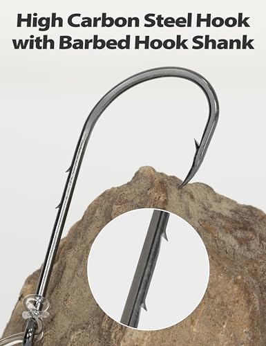 BLUEWING HI-LO Rig con Anzuelos de Acero Alto Carbono para Pesca en Fondo, Multiseñuelo, Versátil High Low para Agua Salada y Dulce miniatura 3