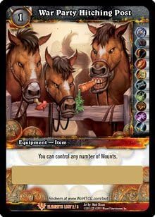 Blizzard World of Warcraft TCG War Party Hitching Post Loot Card Code (Unredeemed)