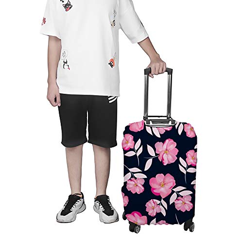 Housse de transport pour bagages protège valise contre rayures rose - 4